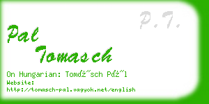 pal tomasch business card